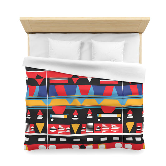 Abstract Geometric Tribal Duvet Cover