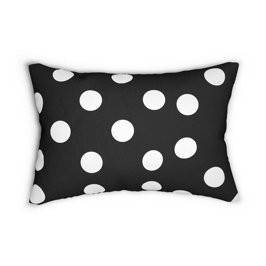 Modern Polka Dots Lumbar Pillow