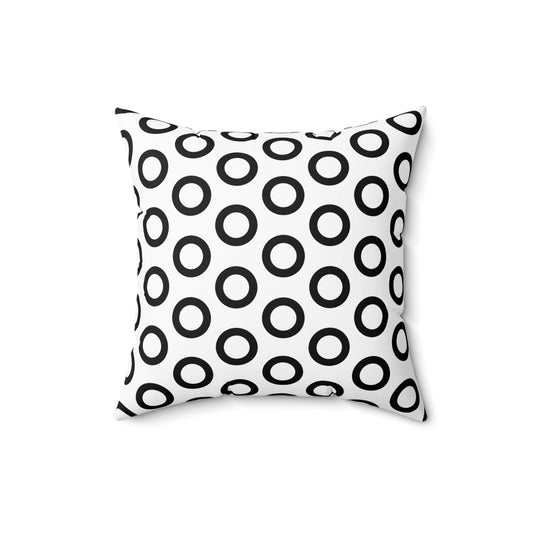 Modern Geometric Circles Throw Pillow