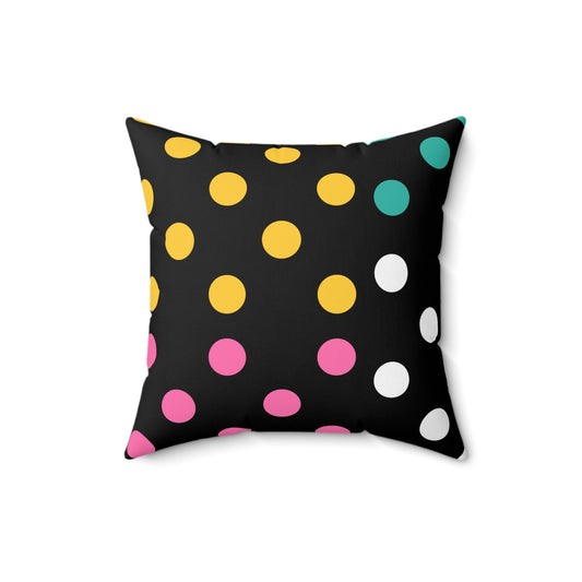 Modern Polka Dots Throw Pillow