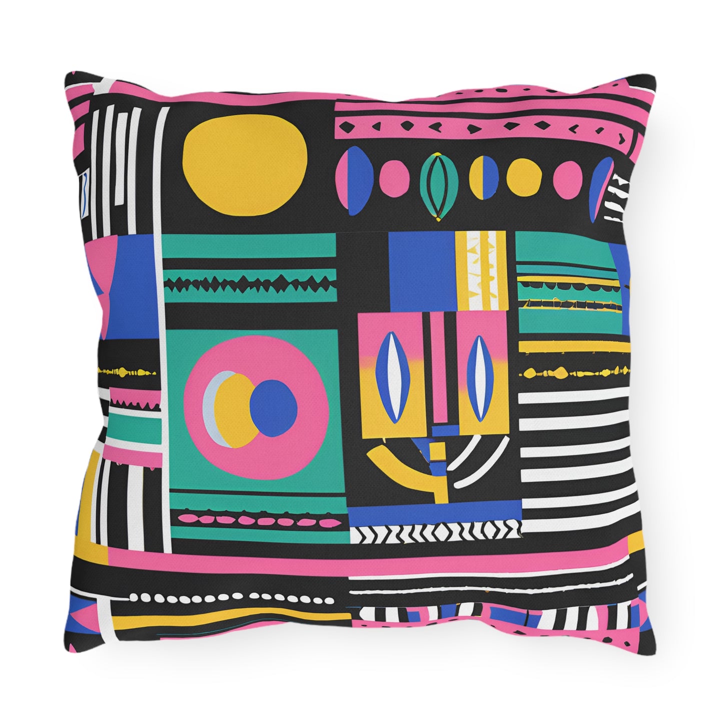Abstract African Outdoor Pillow