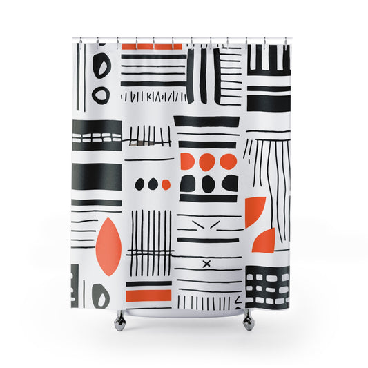 Modern Tribal Shower Curtain