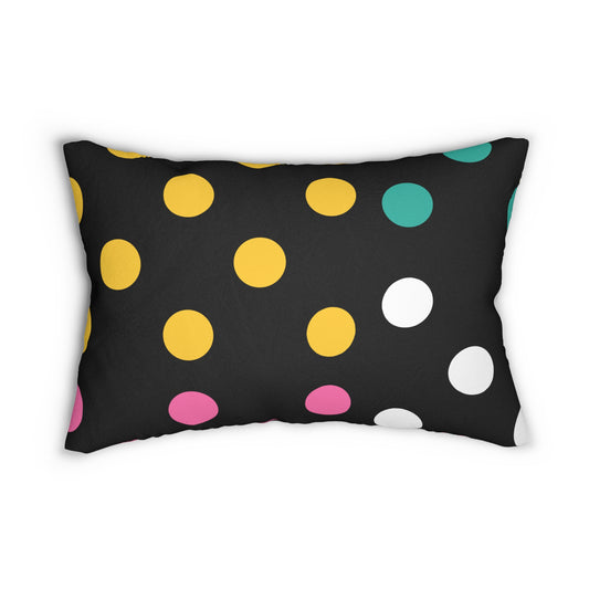 Modern Polka Dots Lumbar Pillow
