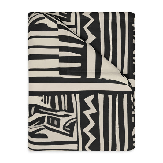 Modern African Tribal Throw Blanket