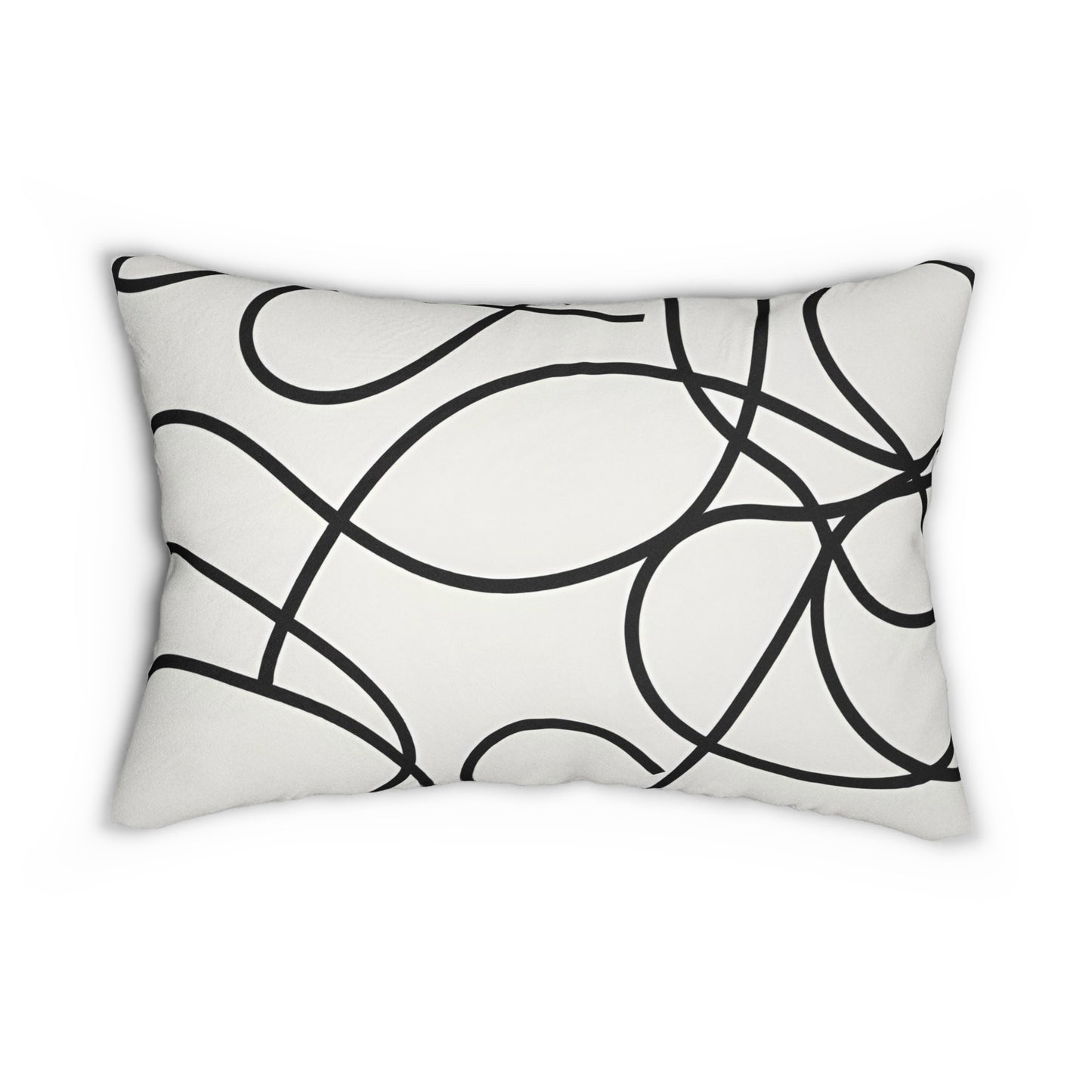 Abstract Single Line Lumbar Pillow
