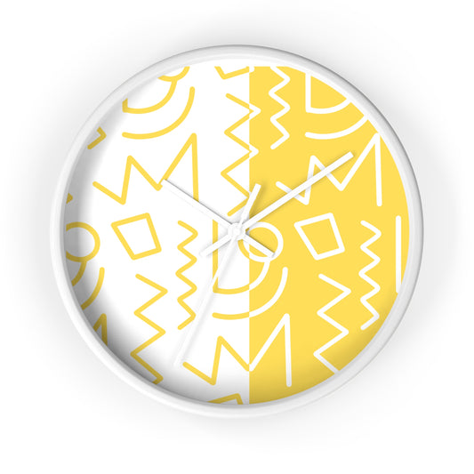 Color Block Tribal Wall Clock