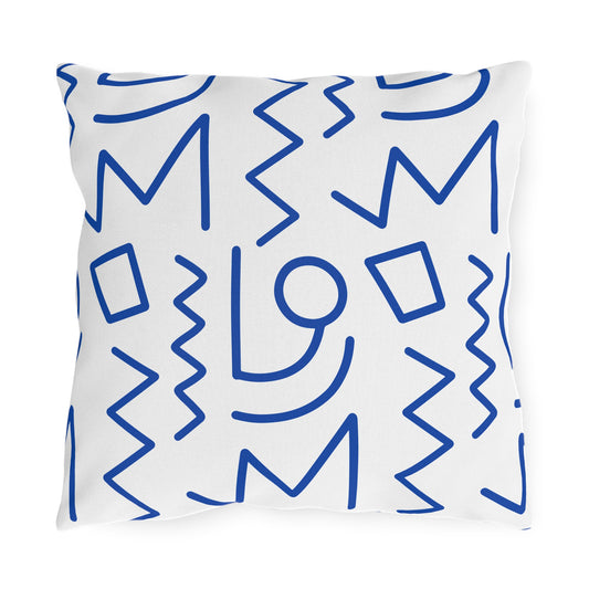 Color Block Tribal Outdoor Pillow