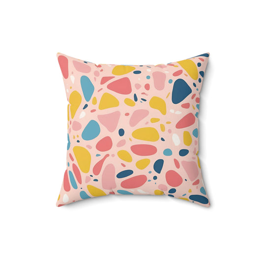Abstract Terrazzo Throw Pillow