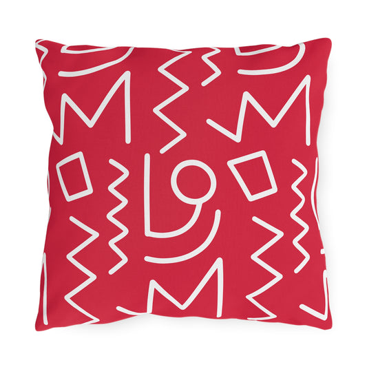 Color Block Tribal Outdoor Pillow