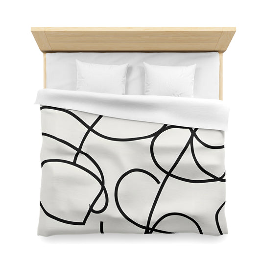 Abstract Single Line Duvet Cover