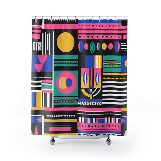 Abstract African Shower Curtain