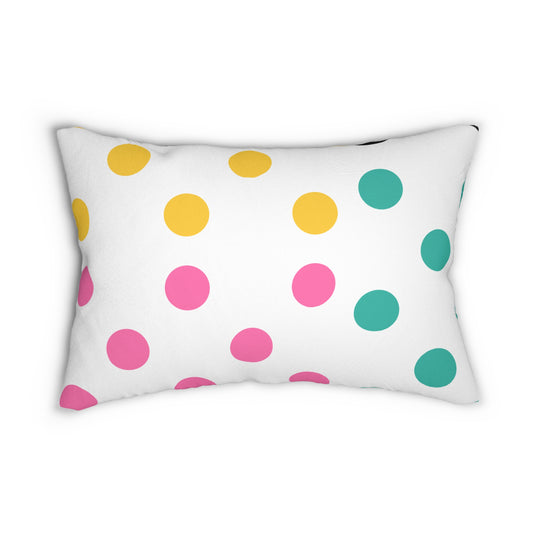 Modern Polka Dots Lumbar Pillow