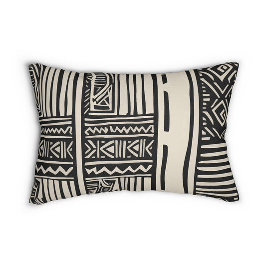 Modern African Tribal Lumbar Pillow