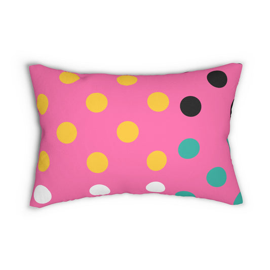 Modern Polka Dots Lumbar Pillow