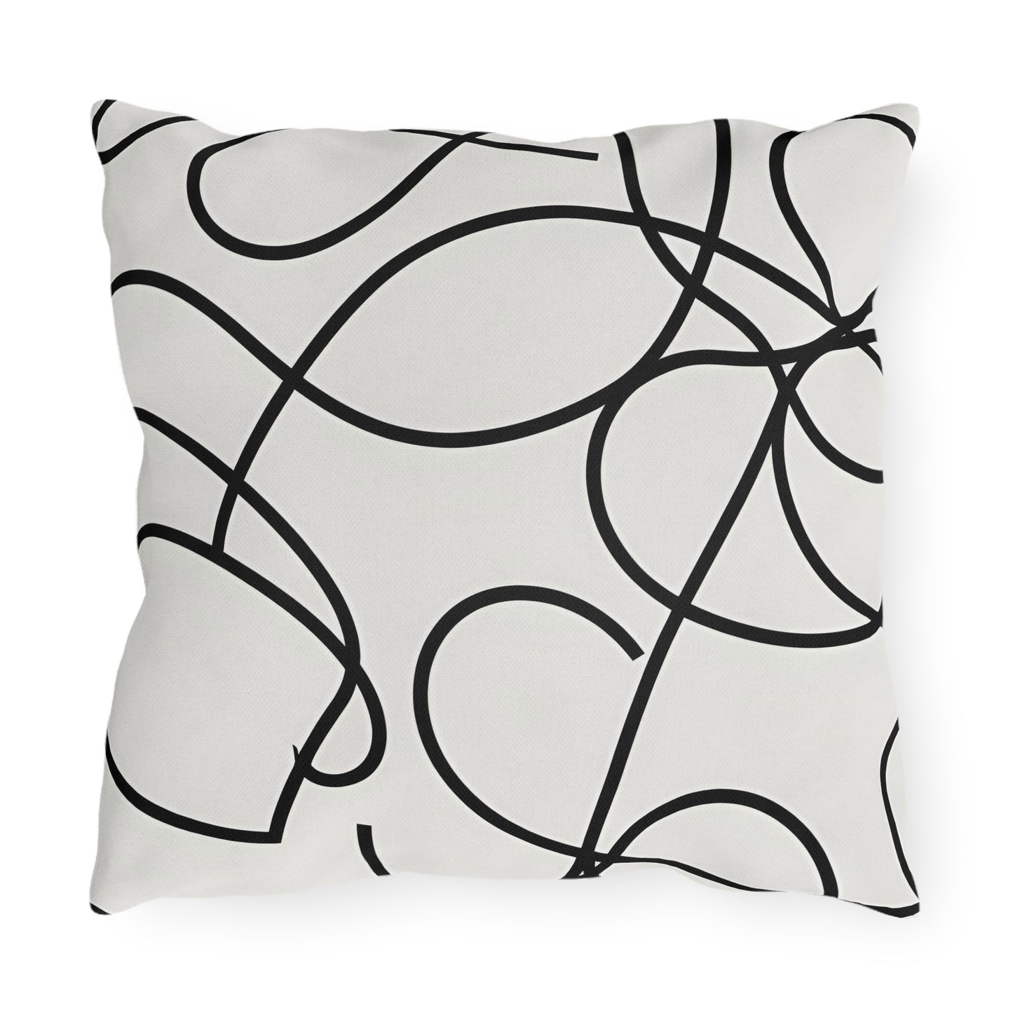 Abstract Single Line Outdoor Pillow