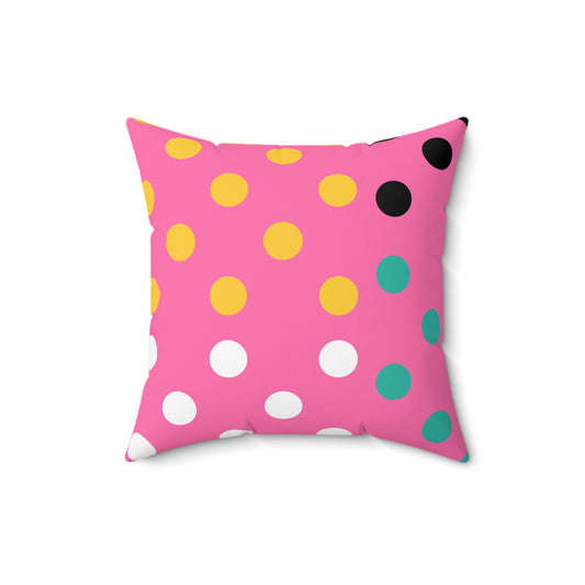 Modern Polka Dots Throw Pillow