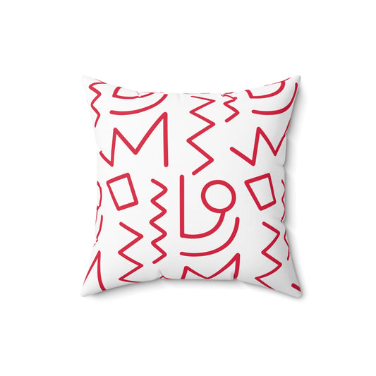 Color Block Tribal Throw Pillow