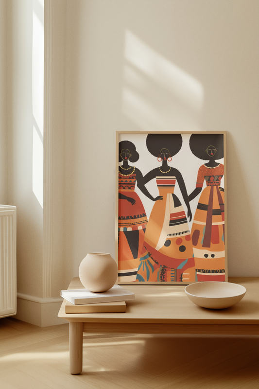 Sisterhood Reigns – Afrocentric Wall Tapestry