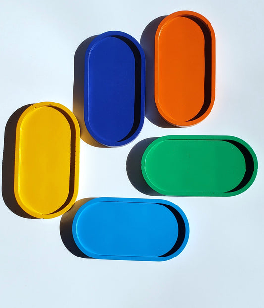 Cement Oval Trinket Dish