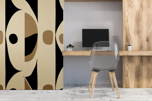 Afro Bohemian Peel & Stick Fabric Wallpaper Mural